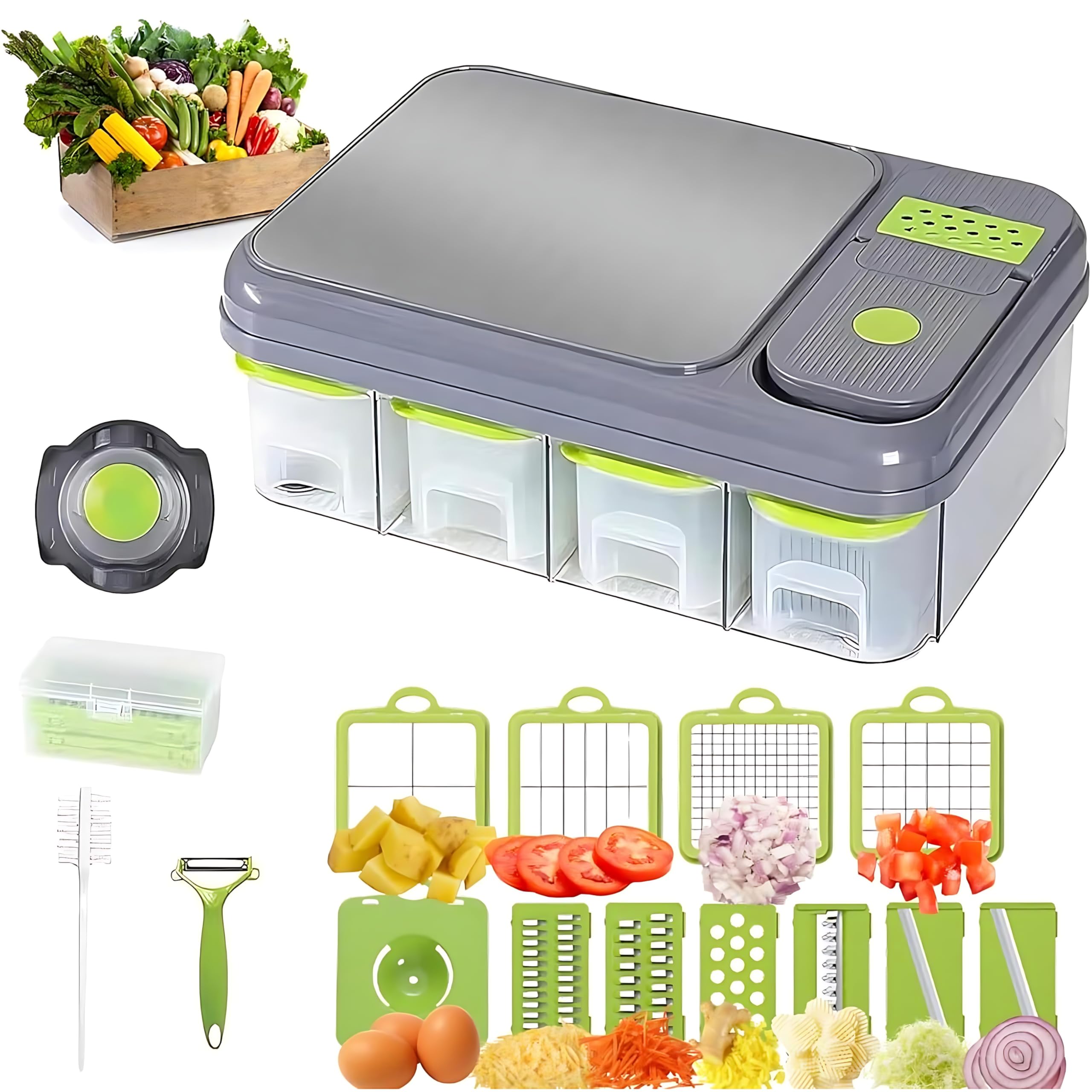 Hachoir à légumes pour hacher efficacement les légumes lors de vos repas de famille