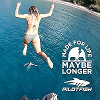 Vista 5 de Pilotfish Correa de neopreno para lentes de sol, retenedor de gafas de neopreno, cordón flotante seguro para lentes de sol con extremos