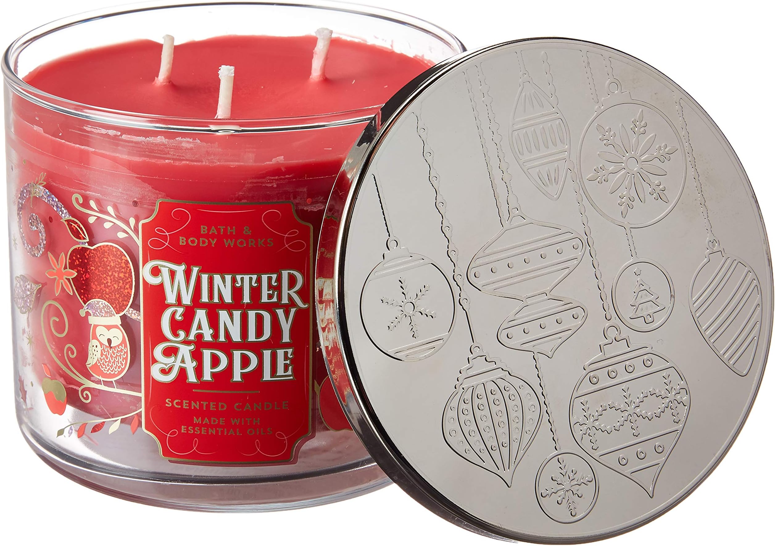 Amazon.com: Bath and Body Works 3 Wick Scented Candle Winter Candy ...