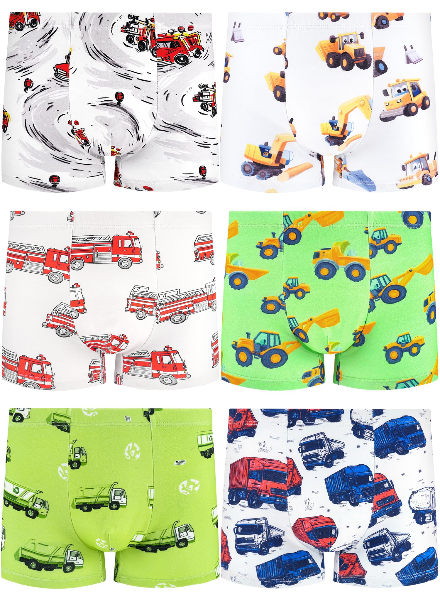 BliBliTaTa Jungen Boxershorts, Weiche & Nahtlose Baumwoll-Unterhosen, Atmungsaktiv-Bequem Für Kleinkinder & Kinder, 6er Pack