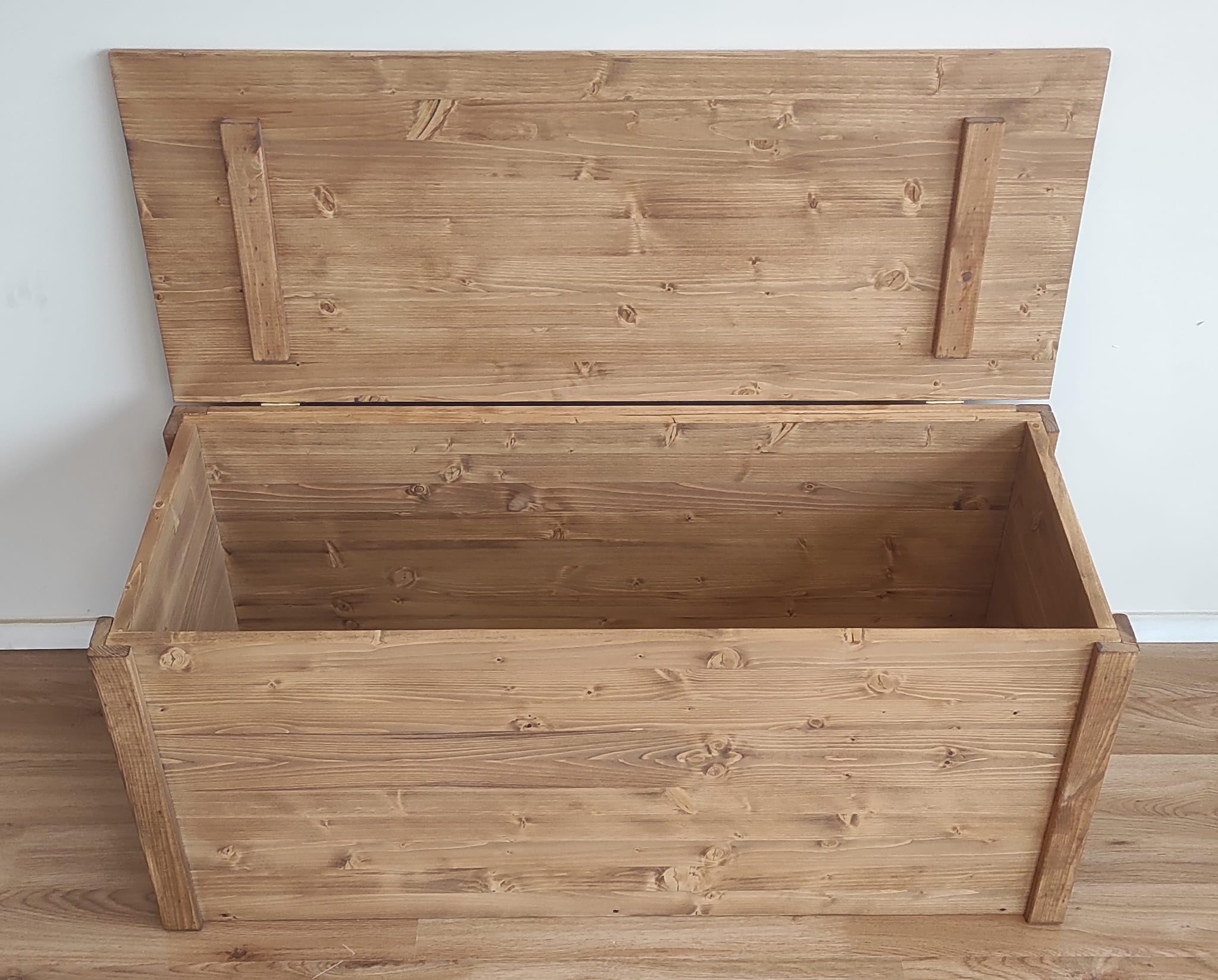 TOTAL WOOD 2012 Cassapanca Panca Contenitore Baule in Legno 150x40x45h cm impregnato Noce Chiaro Anche su Misura