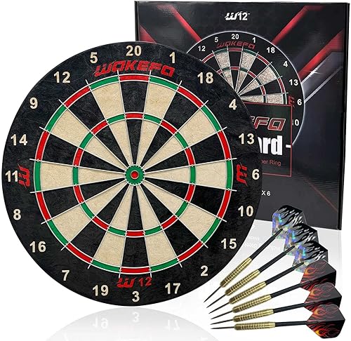 Juego de tablero de dardos de cerdas juego de dianas de punta de acero de tamaño profesional de torneo tablero de sisal comprimido de alta calidad
