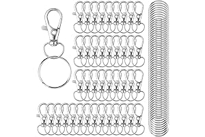 100-Pack Keychain Hooks with Key Rings