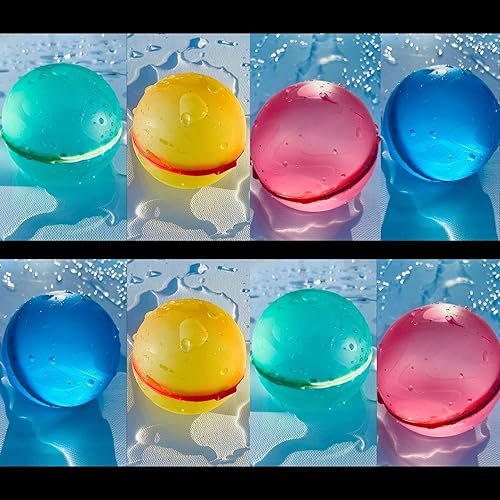8 globos de agua reutilizables y magnéticos SplashBros, globos de agua fáciles de rellenar, bombas de agua felices