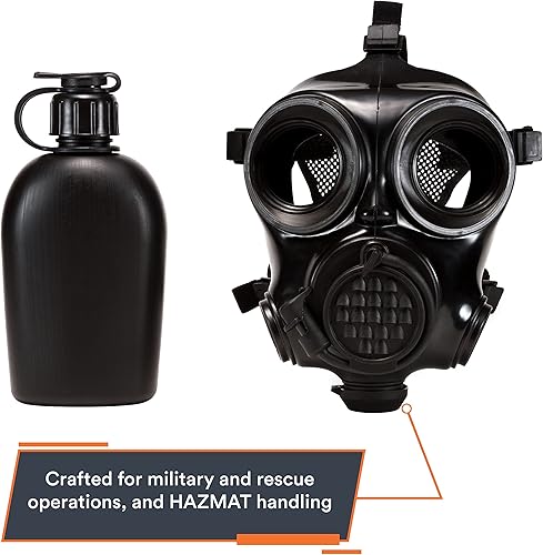 Miniatura 3 de MIRA SAFETY M Máscara respiradora de cara completa - Máscara de gas CBRN, respirador químico (CM-7M)