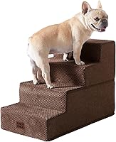 Vista 32 de EHEYCIGA Escaleras para perros pequeños de 16.5" de altura, escalones de 3 peldaños extra anchos para perros para sofá y silla, escalones
