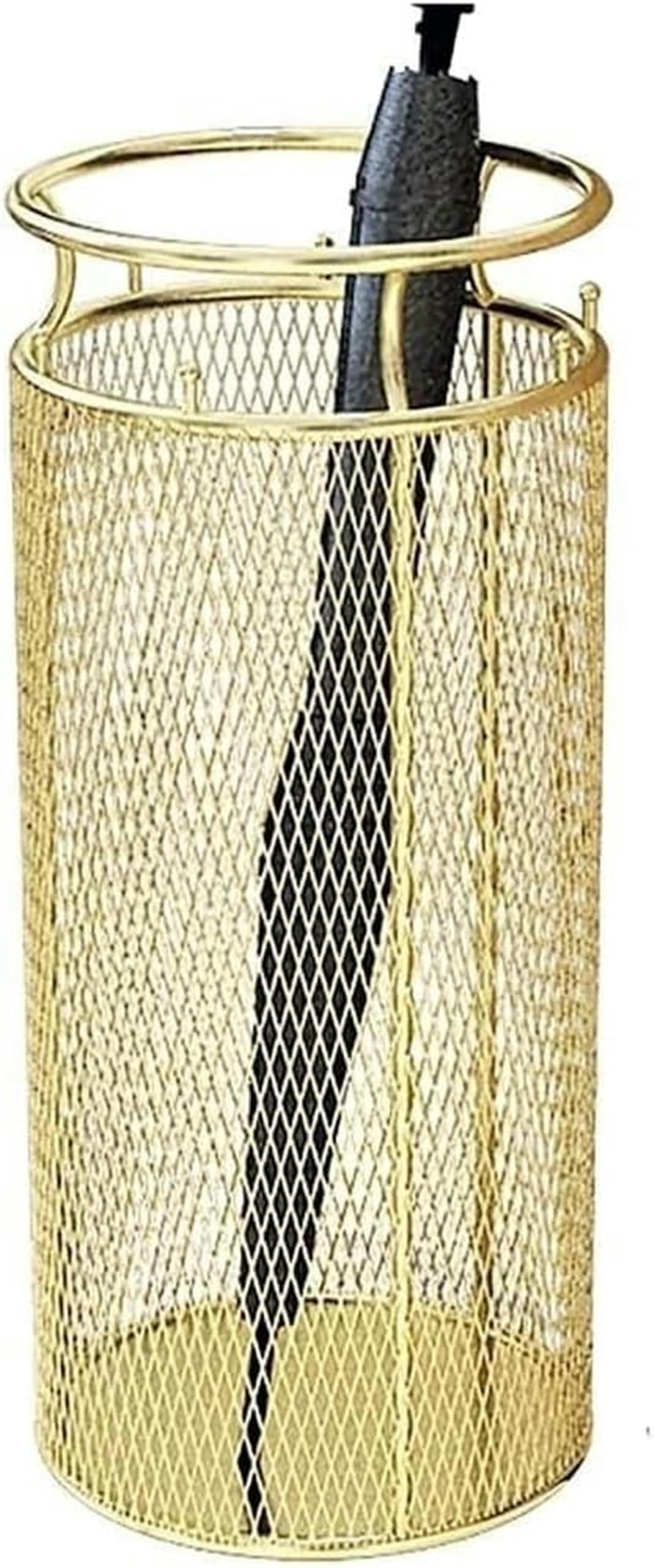 Porte-parapluie doré pour sublimer la décoration de votre entrée