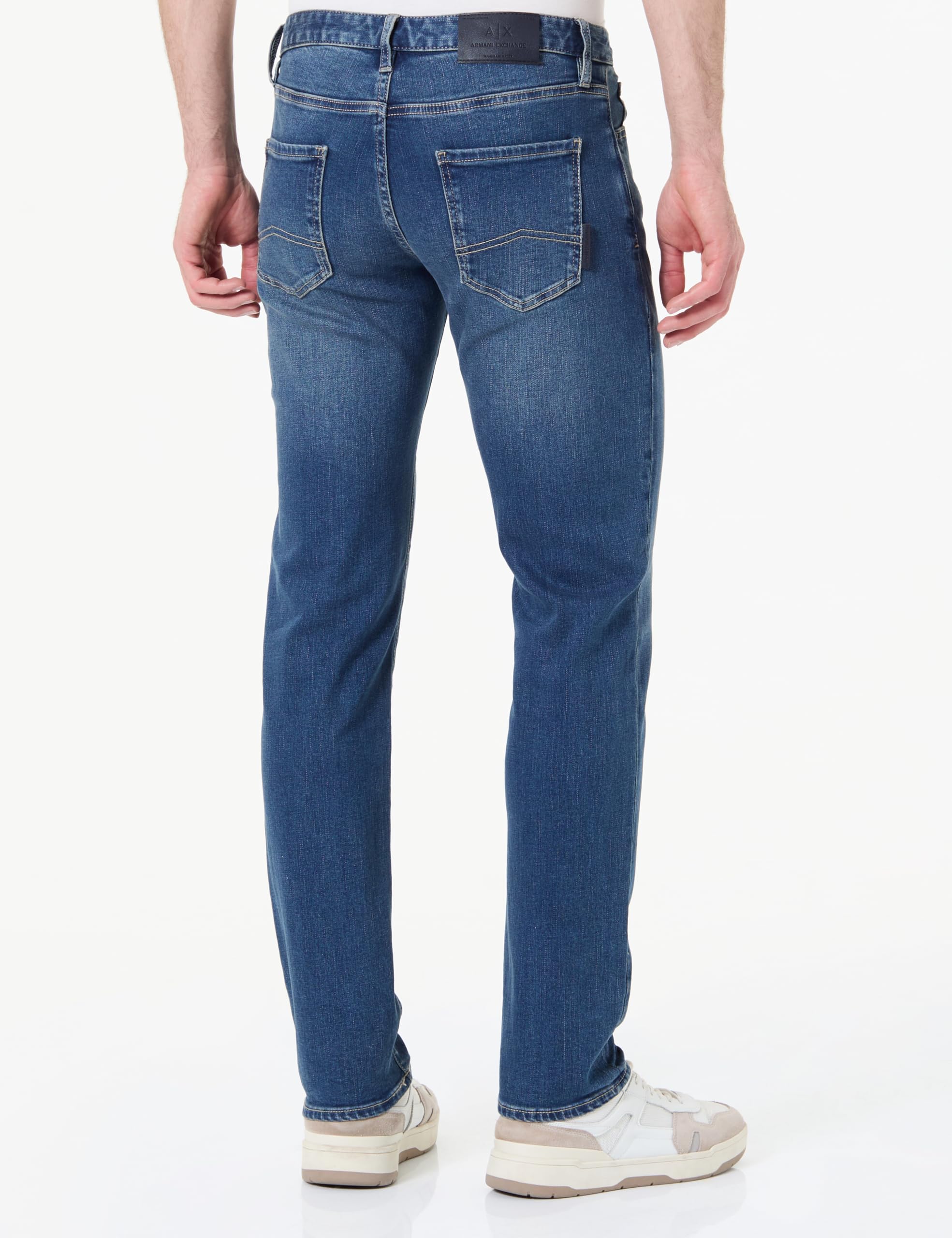 Armani Exchange Essential, Patch Logo Lettering - Dżins Mężczyźni