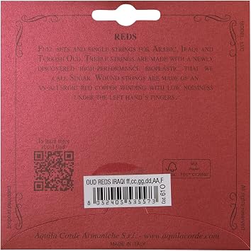 Red Oud Set Iraqi Tuning FF-cc-DD-DD-AA-F