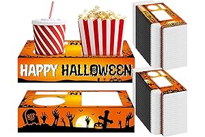 50 Pcs Trick or Treat Party Favor Halloween Popcorn Bowl