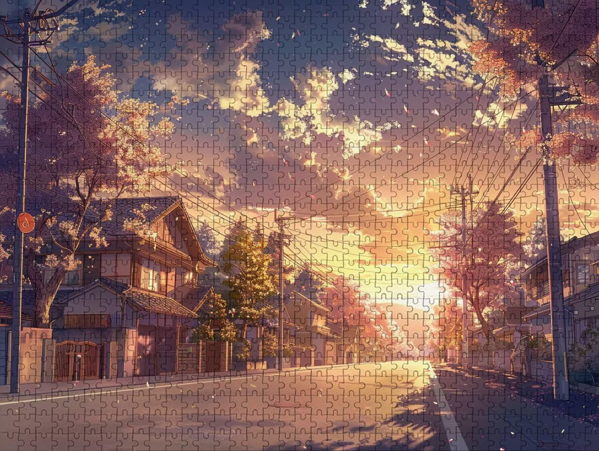 Japonia Puzzle 4000 elementów dla dorosłych, drewniane puzzle 141 x 87 cm, gra edukacyjna dla dorosłych Puzzle z wykwintnym pudełkiem do pakowania, kolekcja relaksująca gra, prezent dla dziewczyny