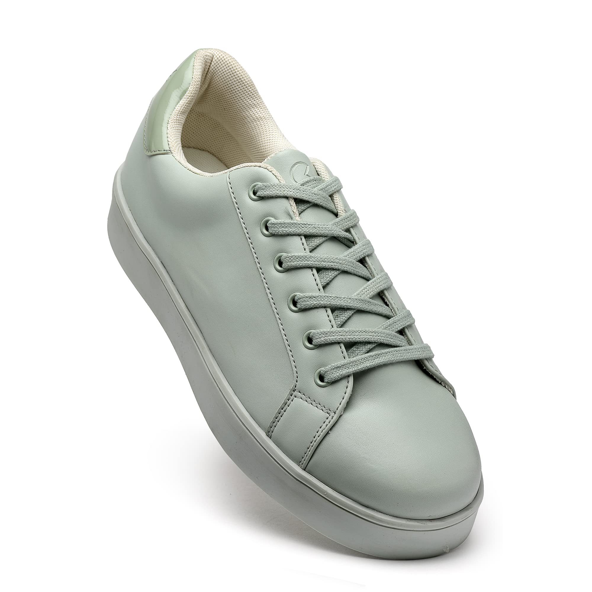Glaze | Lightweight Soft Comfortable with Extra Cushion Lace-Up Casual Sneaker for Women | SAGE Green | UK6 (B0BVB27MBX) Amazon Price History, Amazon Price Tracker