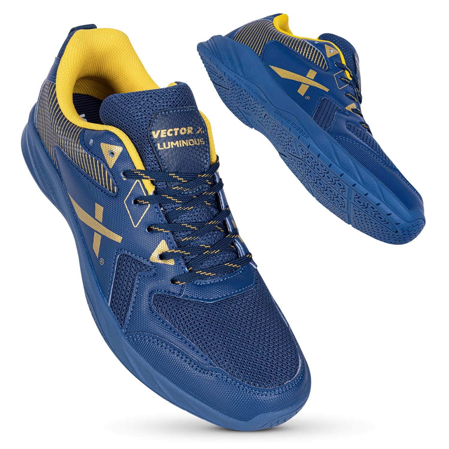 Vector X Luminous Tennis/Badminton Court Shoe, Elegent Design, Rubber Sole, Slip Resistance, Light Weight, EVA Insocks for Comfort-image-9