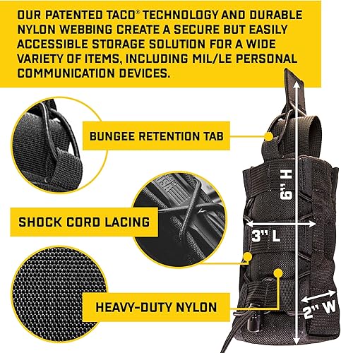 Miniatura 3 de High Speed Gear Radio Pop-UP Taco  Bolsa de comunicación compatible con MOLLE  Se adapta a múltiples dispositivos de radio