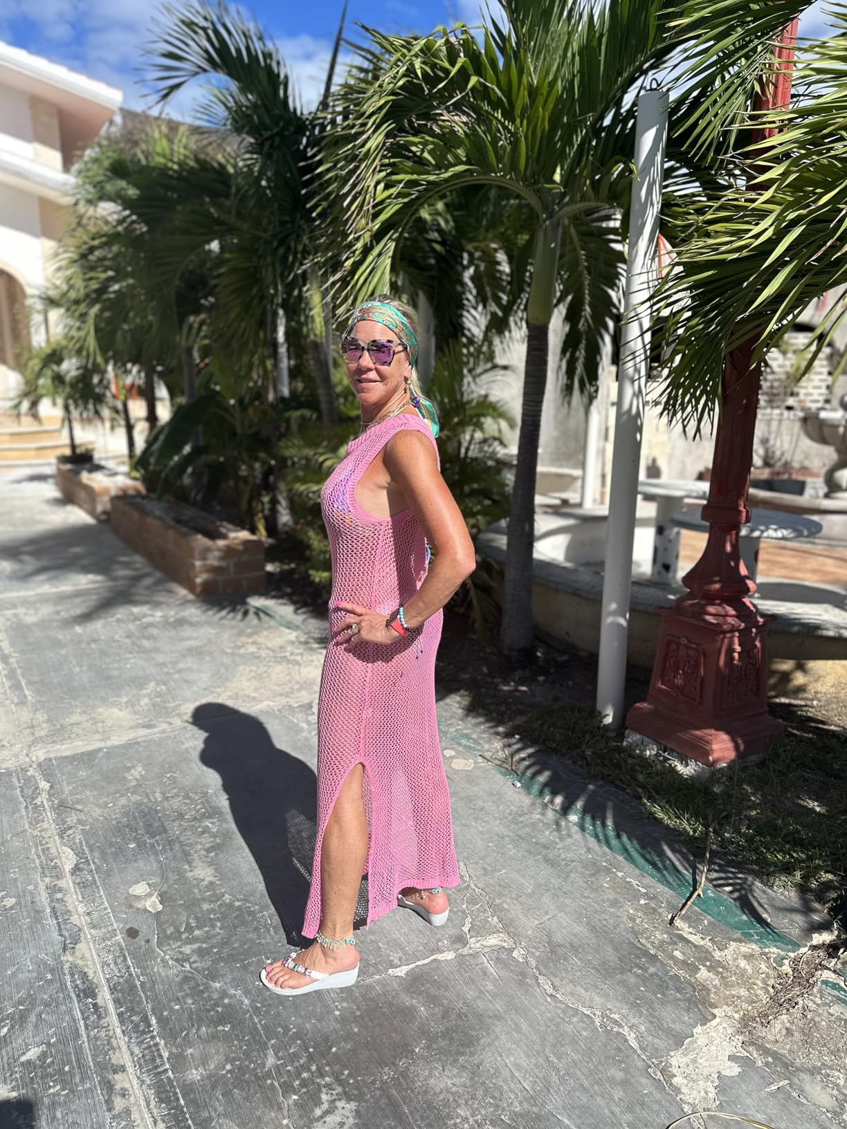 Bsubseach Crochet Cover Ups for Swimwear Women Hollow Out Swimsuit