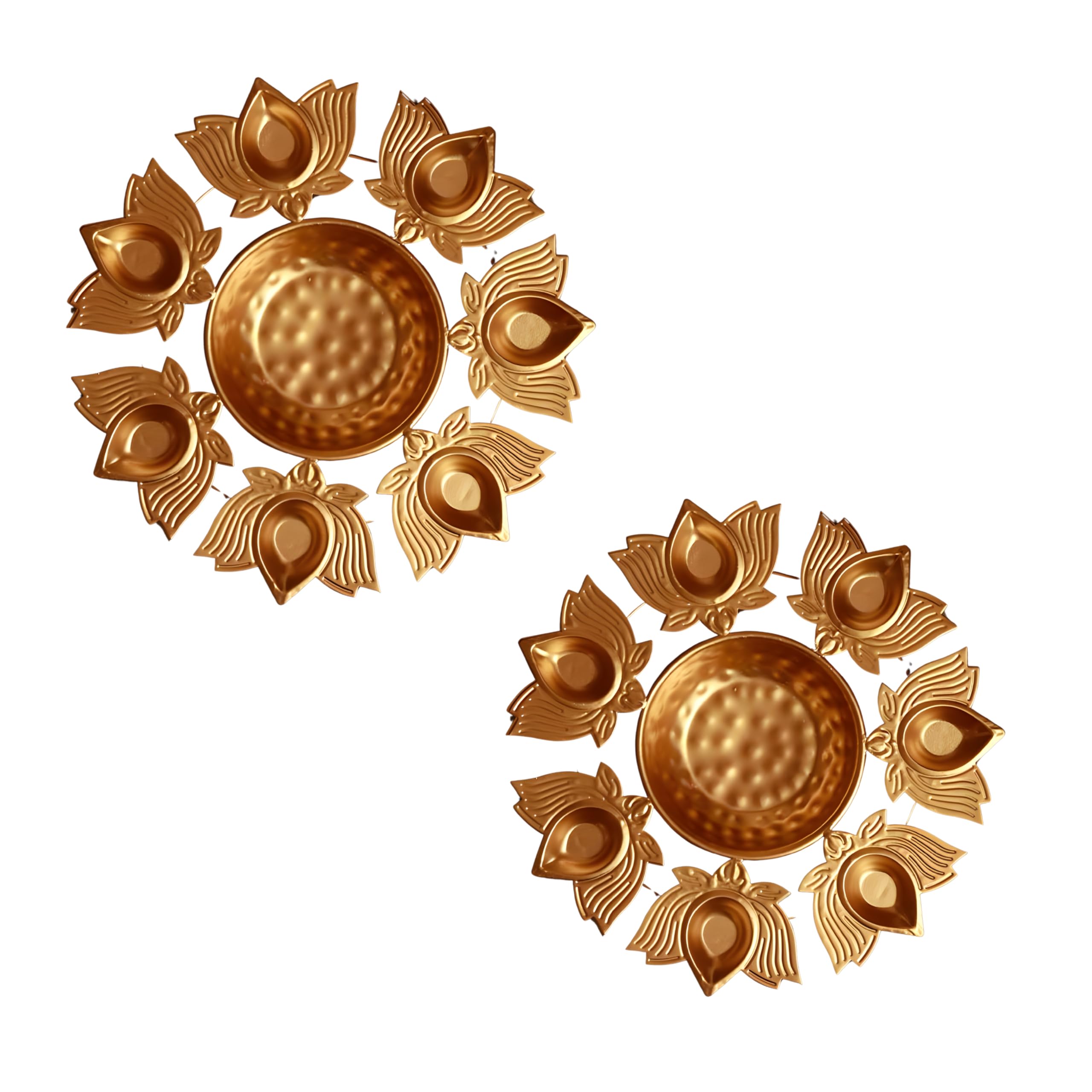 Lotus Shape Diya Flower Urli Handcrafted Bowl for Floating Flowers & Tea Light Candles Home Living Room Office & Table Decor Diwali Decoration