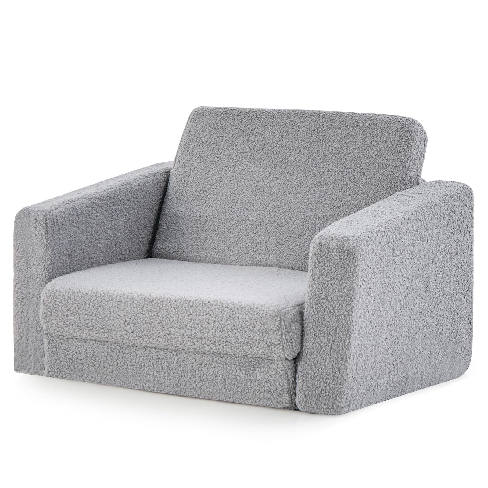 Canapé Convertible 2 En 1 Enfant 0-12 Ans - En éponge, Motifs Luminescents, Lavable - Pour Chambre, Salon