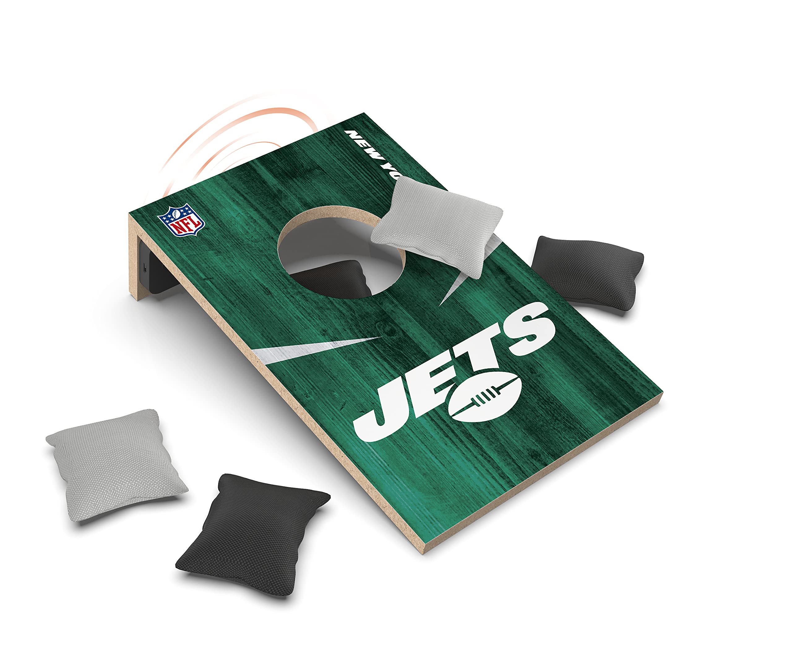 SOAR NFL Unisex Tabletop Cornhole Game and Bluetooth Speaker