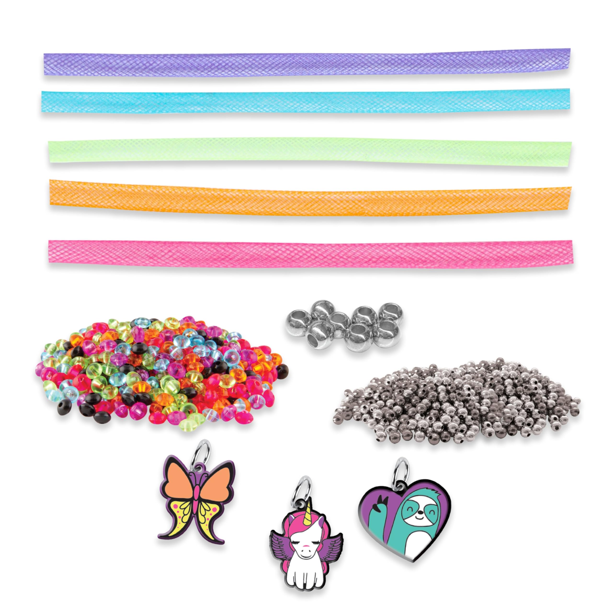 Crayola - Make Your Own Unicorn Set Magiczne bransoletki, twórcza aktywność i prezent dla dziewczynek w wieku od 8 lat