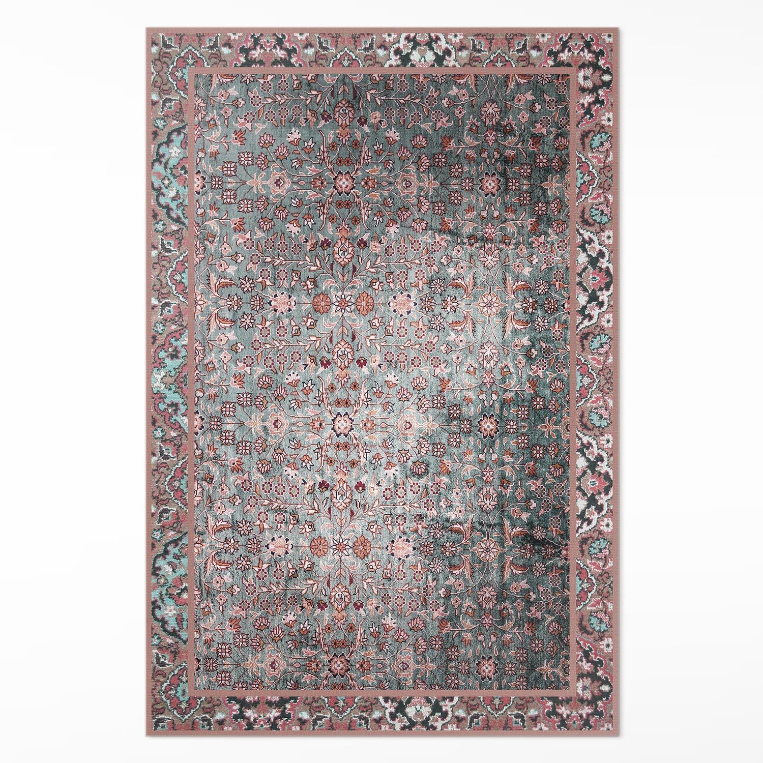 Tapis rectangle vinyle 150x225 cm grand modele decoration salon cuisine PVC