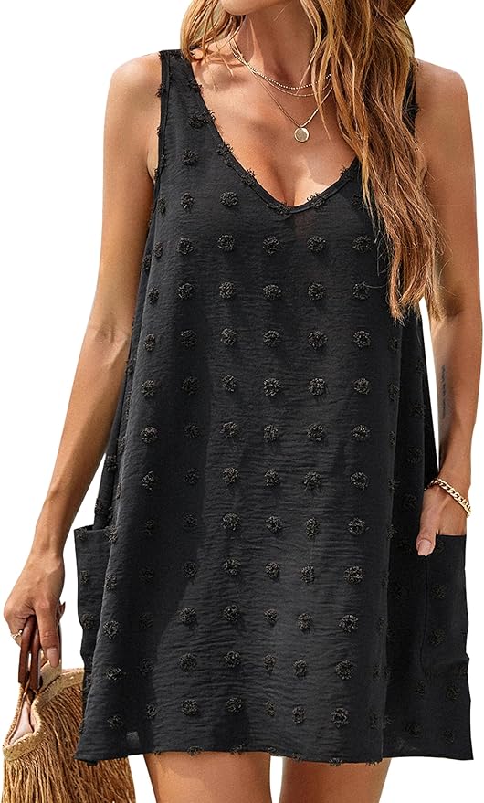 What to pack on a weekend trip - black coverup beach dress