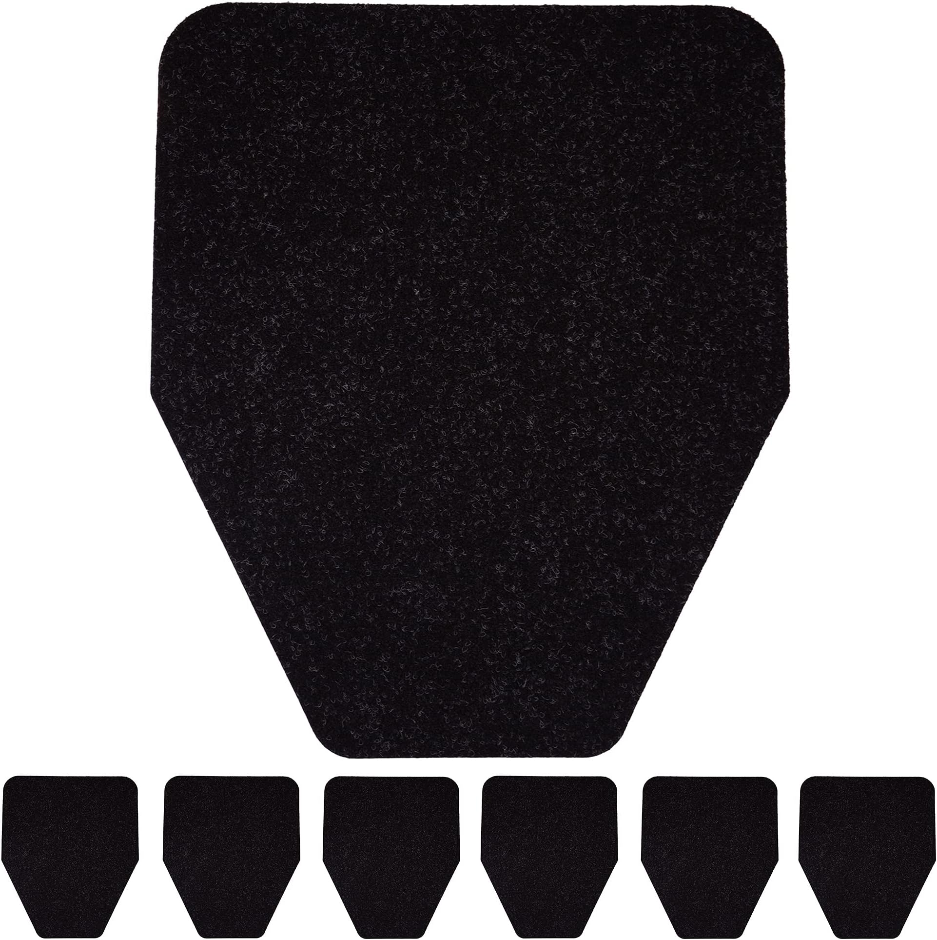 6-Pack Black Non-Slip Floor Urinal Mats - Odor-eliminating and Disposable Commercial Urine Pads for Men's Toilets, Urinal Mat Commercial Scented