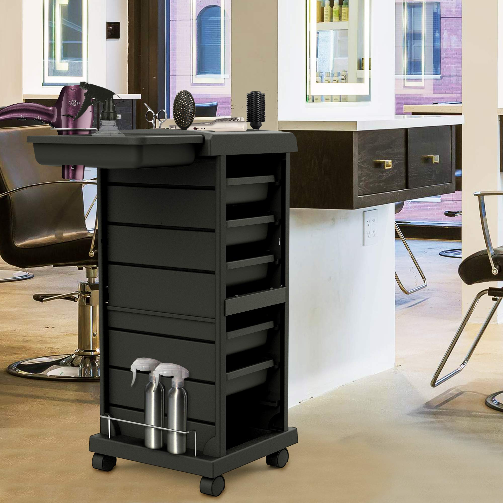 TASALON Salon Trolley Cart for Salon Station Space Saving Salon