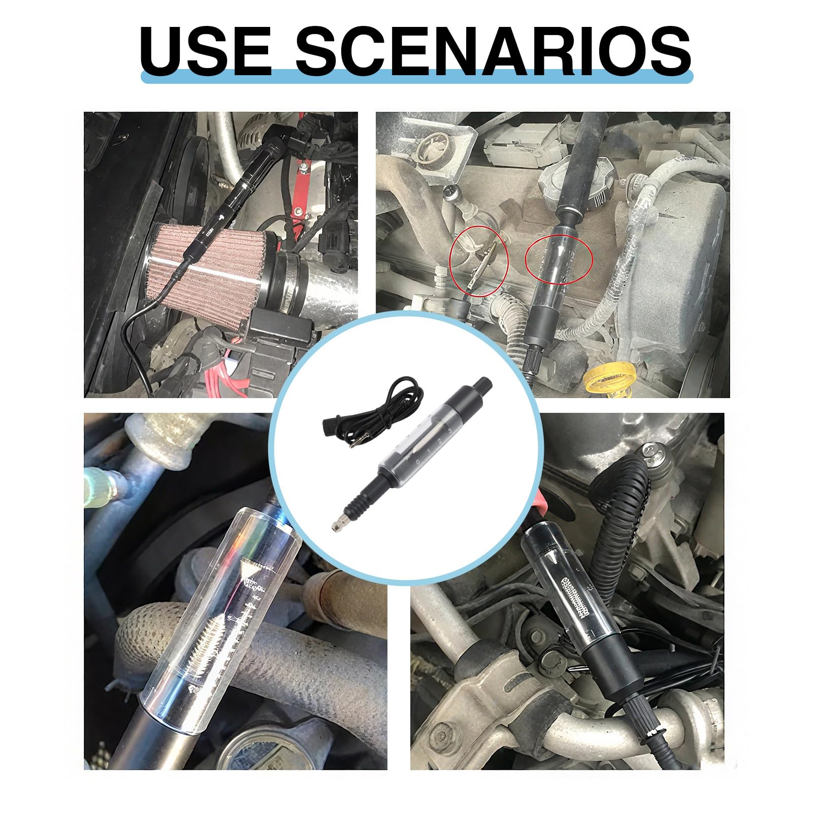 Tester per Candele e Scintille, Test di Tensione Auto,Strumento di Diagnosi per Sistemi di Accensione Auto, Moto,Tosaerba e Generatori, Rilevatore di Bobina di Accensione Funzionante e Non Funzionante