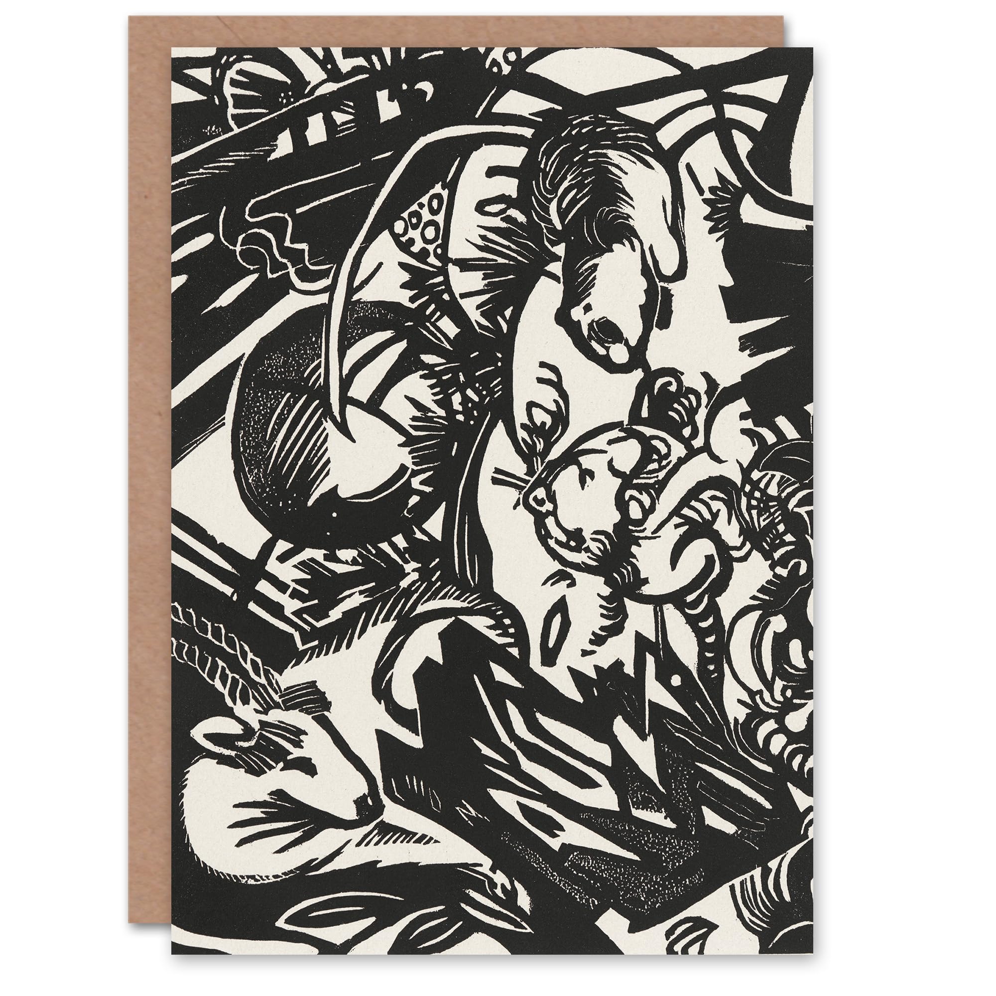 Artery8 Franz Marc Art Card Animal Legend Tierlegende Landscape