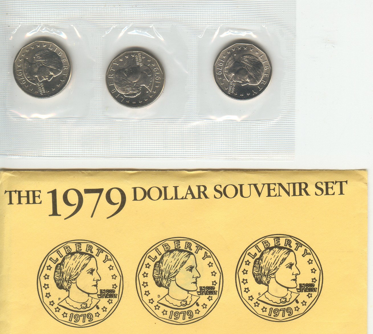 Amazon.com: 1979 SUSAN B ANTHONY DOLLARS- SET OF 3- P,D,S MINTS