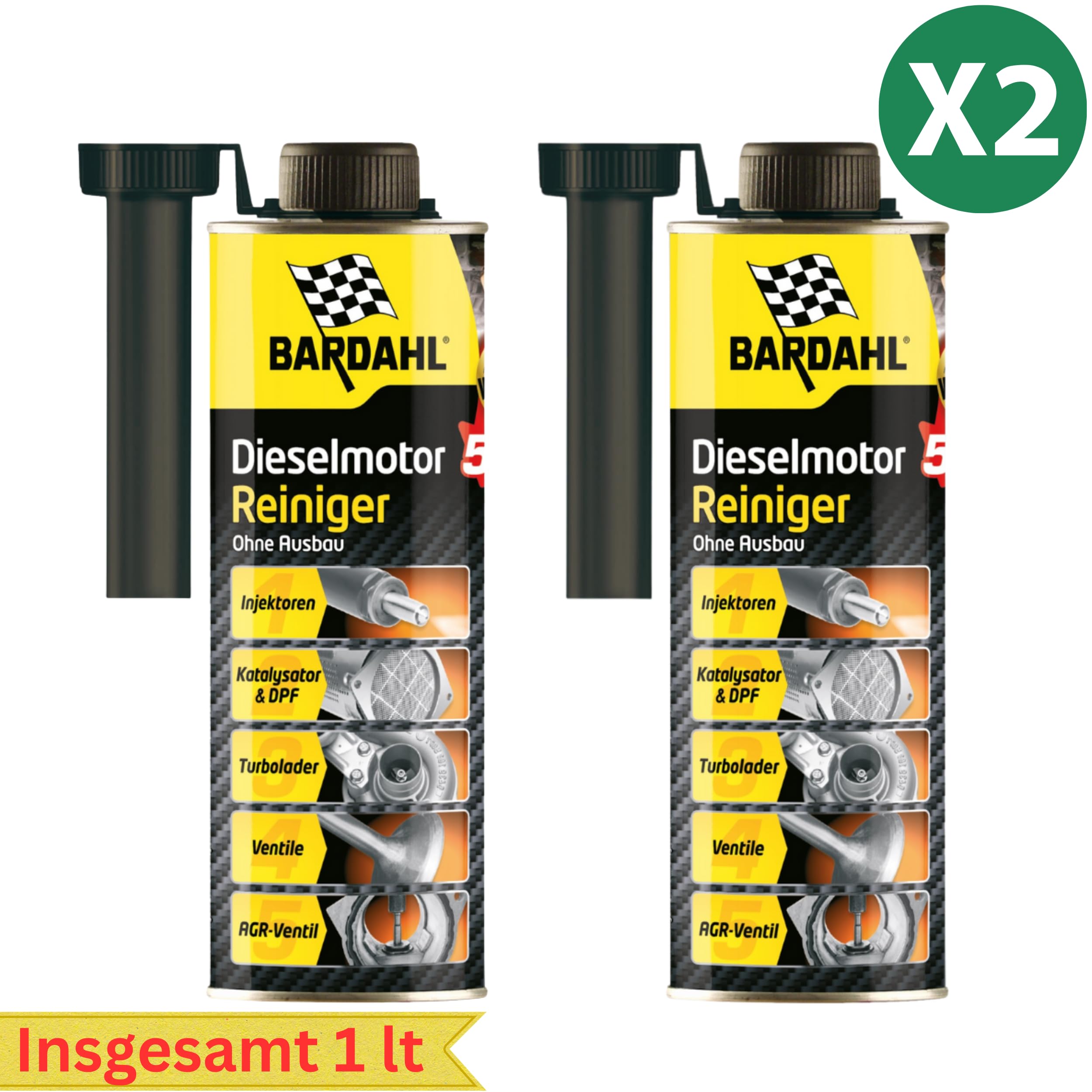 Bardahl Diesel Motorenreiniger 5 in 1 Systemreiniger 500 ml