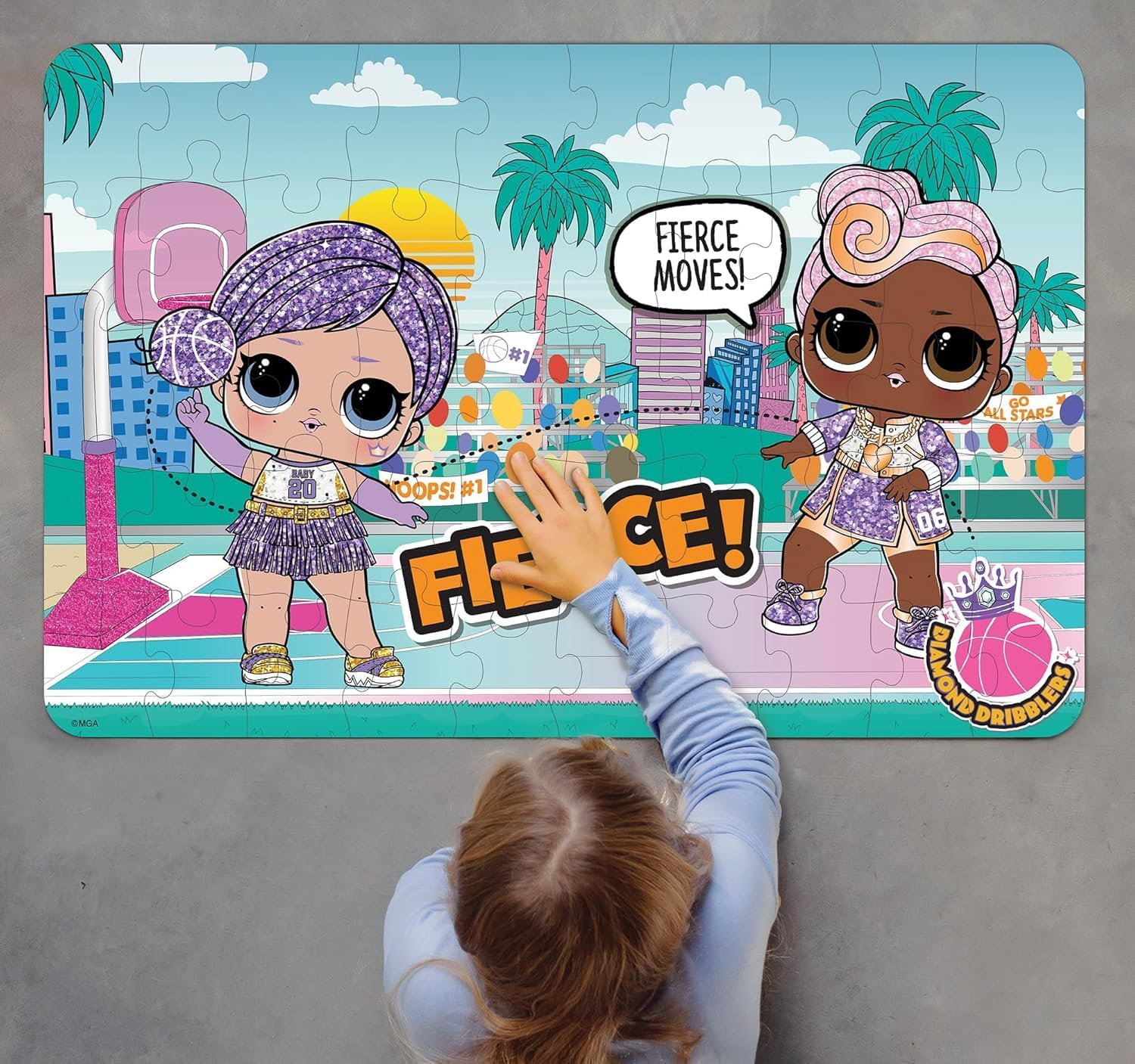 Buffalo Games - LOL! All Star Sports - 50 Piece Floor Puzzle for Families - Challenging Puzzle Perfect for Game Nights