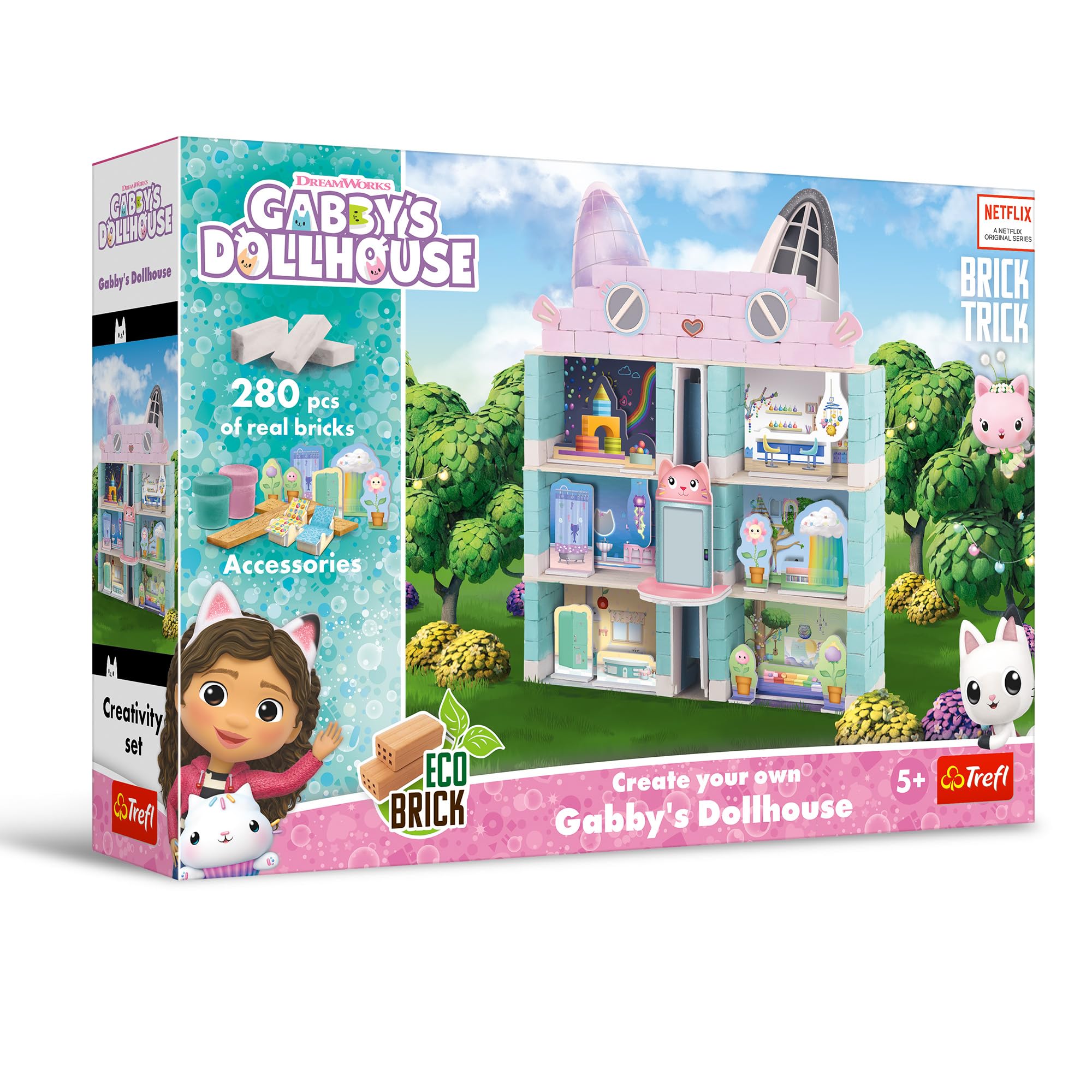 Brick Trick bouwspeelgoed Gabby's Poppenhuis - creatief