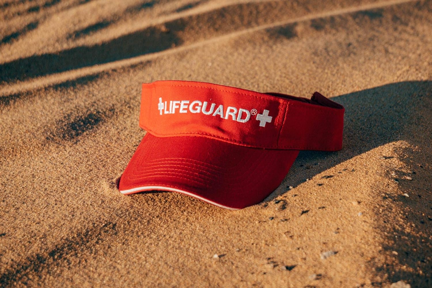 LIFEGUARD Official Adjustable Visor (Red/White) : Clothing, Shoes & Jewelry