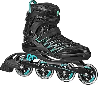 Roller Derby Q-84 Women's Inline Skates - Black/Teal - Size 08 Price In India