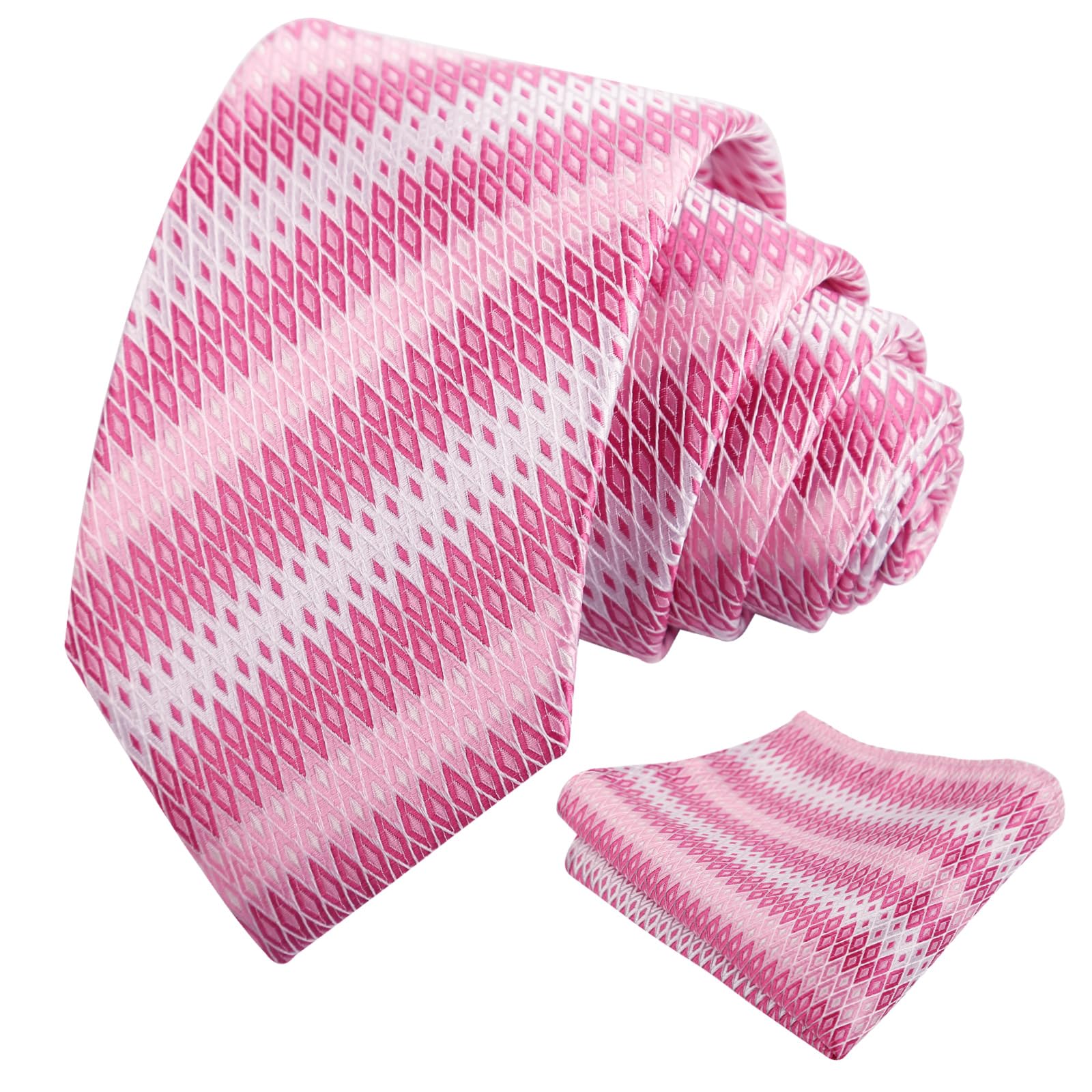 Alizeal Mens 3.15'' Gradient Novelty Tie Set with Pocket Square