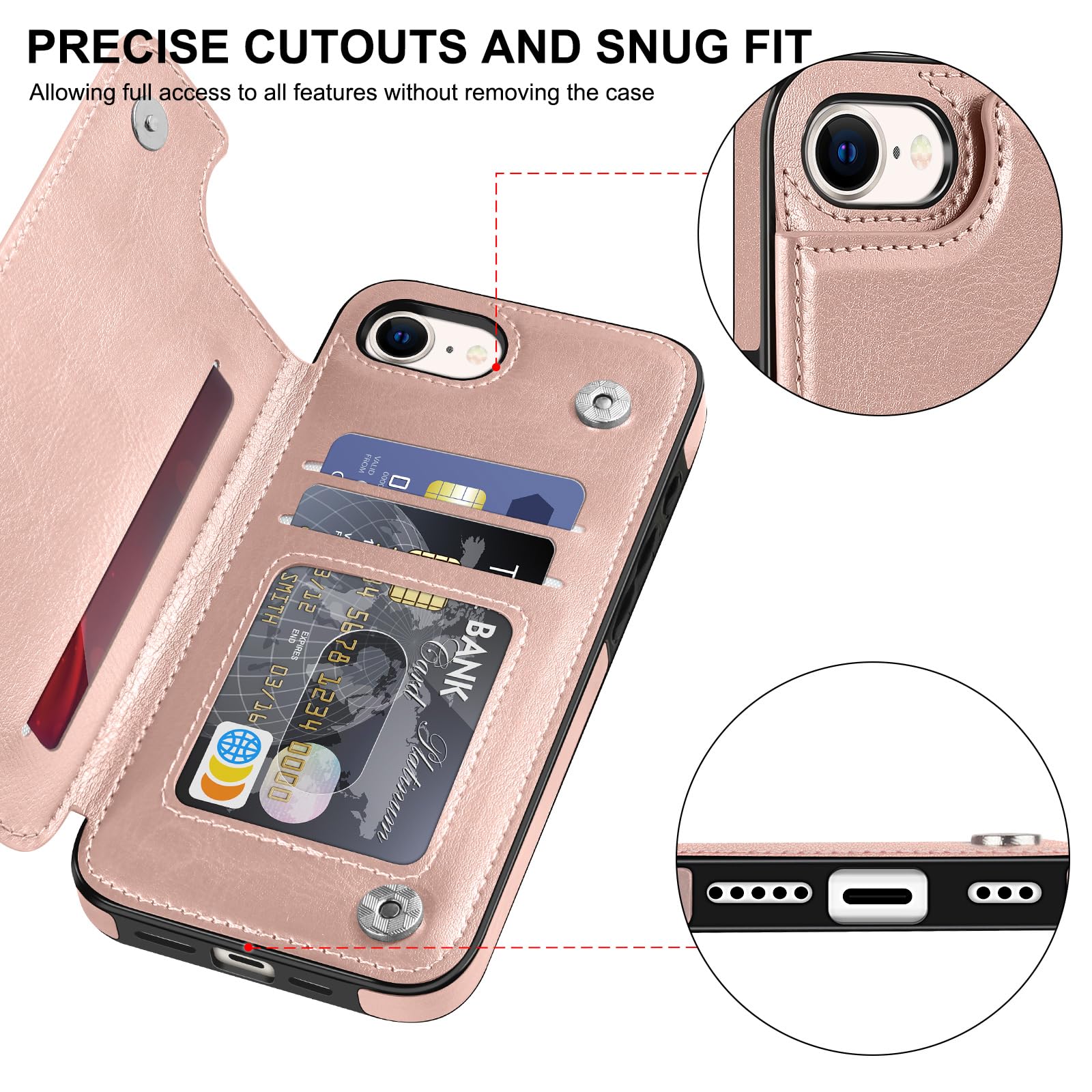 Amazon.com: Bizzib for iPhone 17e Wallet Case with Card Holder