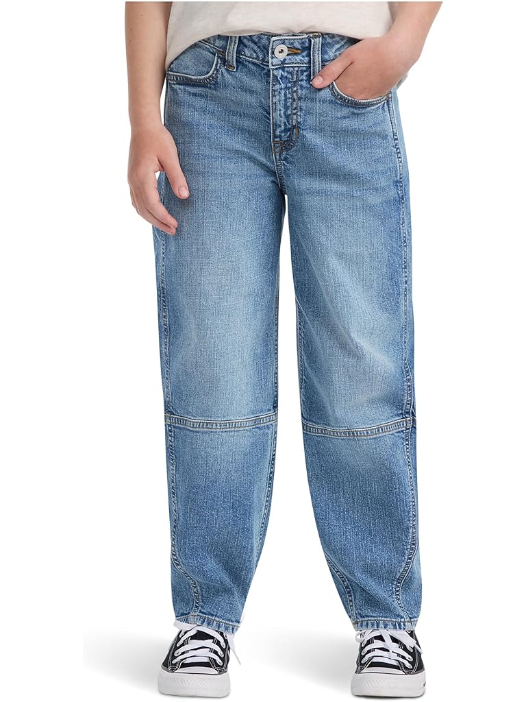 Blue Abercrombie & Fitch High-Rise Balloon Jeans (Big Kid)
