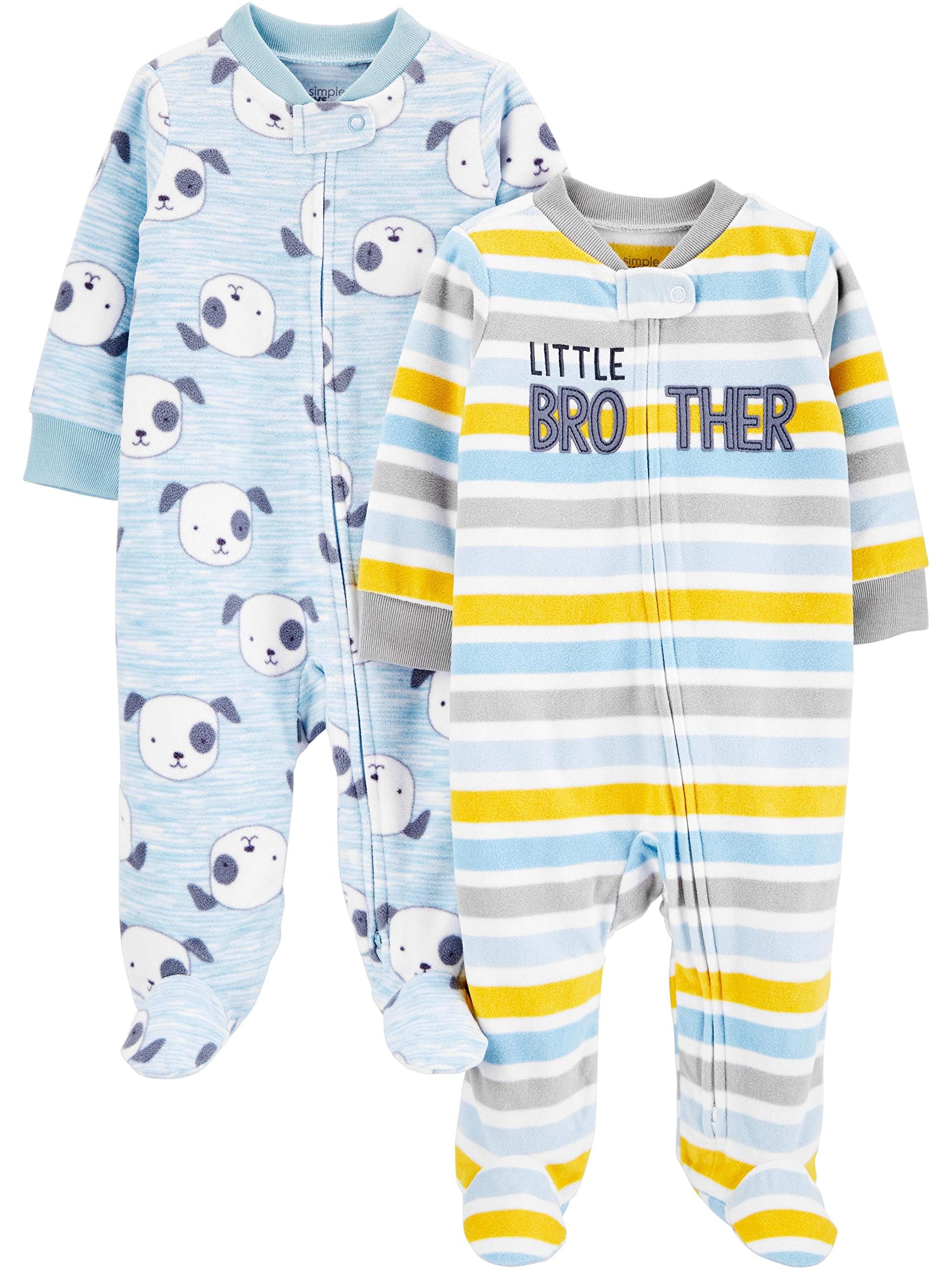 Simple Joys by Carter'sBaby Boys' 2-Pack Fleece Footed Sleep and PlayOEKO-TEX STANDARD 100