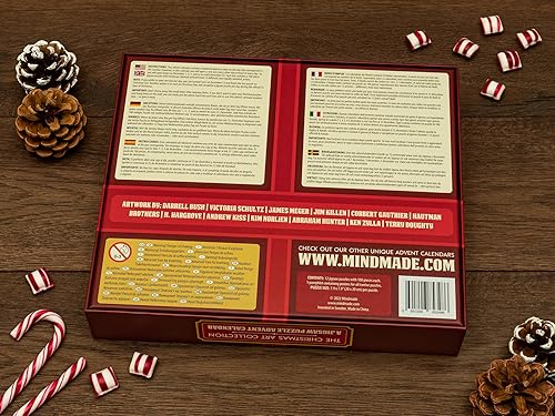 Miniatura 6 de Calendario de Adviento único de rompecabezas 2025 – Colección de doce rompecabezas de 100 piezas, cuenta regresiva de 12 días de Navidad, diversión
