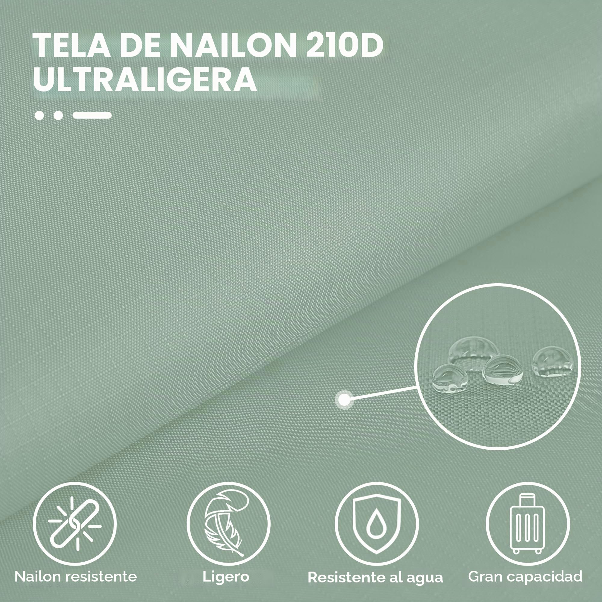 Cipway Bolsas Compresion Viaje, Diseño de Malla Impermeable Ligero y Duradero Bolsas de Viaje Organizador para la Mochila Maletas de Almacenamiento en el Hogar(Verde salvia, 8 Unidades)