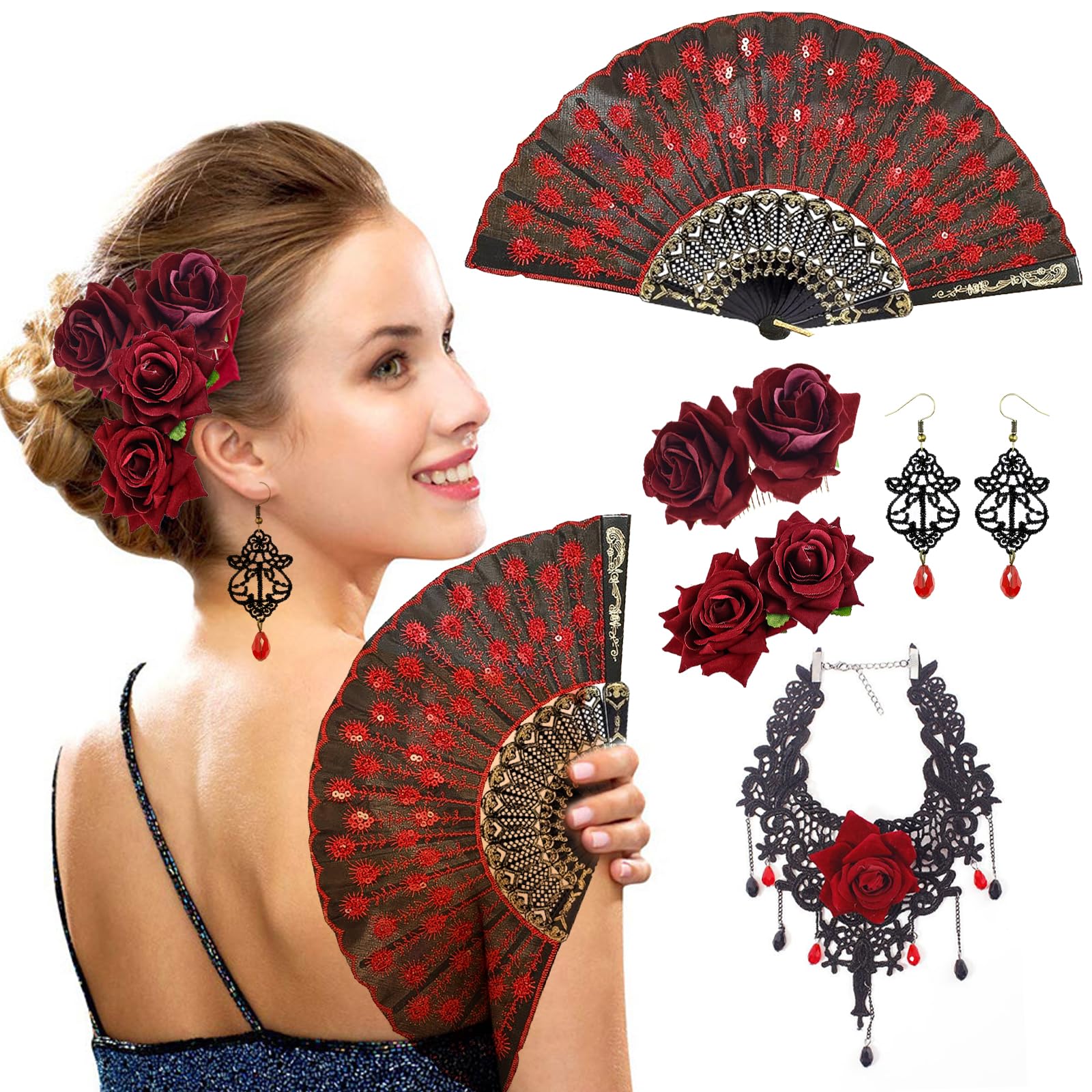 MLPKOI Flower Hair Clip Flower Claw Clips Acrylic Hair Jaw Clips Hawaiian - Image 2