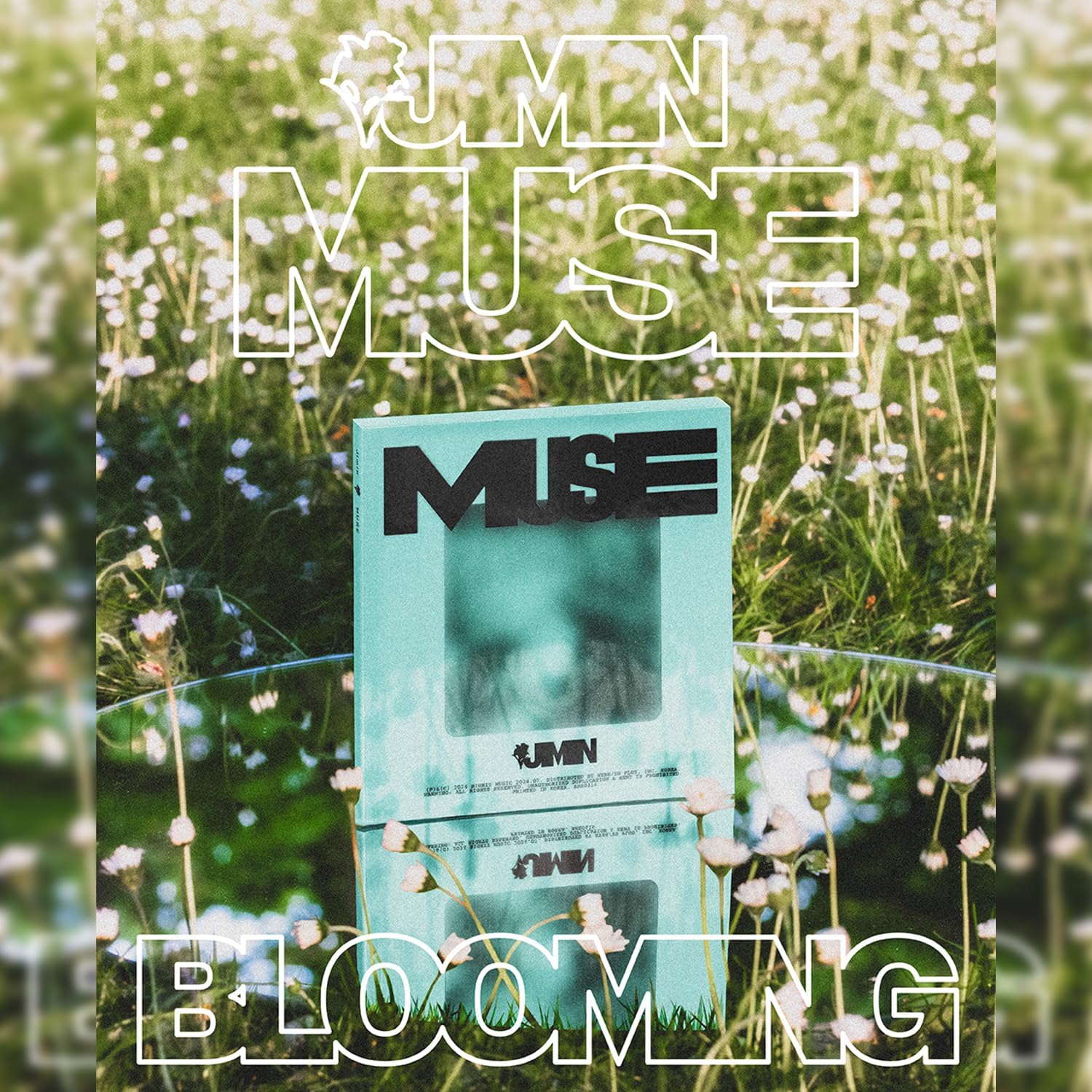 HYBE Ent. JIMIN OF BTS - [MUSE] (BLOOMING Ver.) Photobook + CD-R + Muse Card Set + Coaster + 2 Extra Photocards