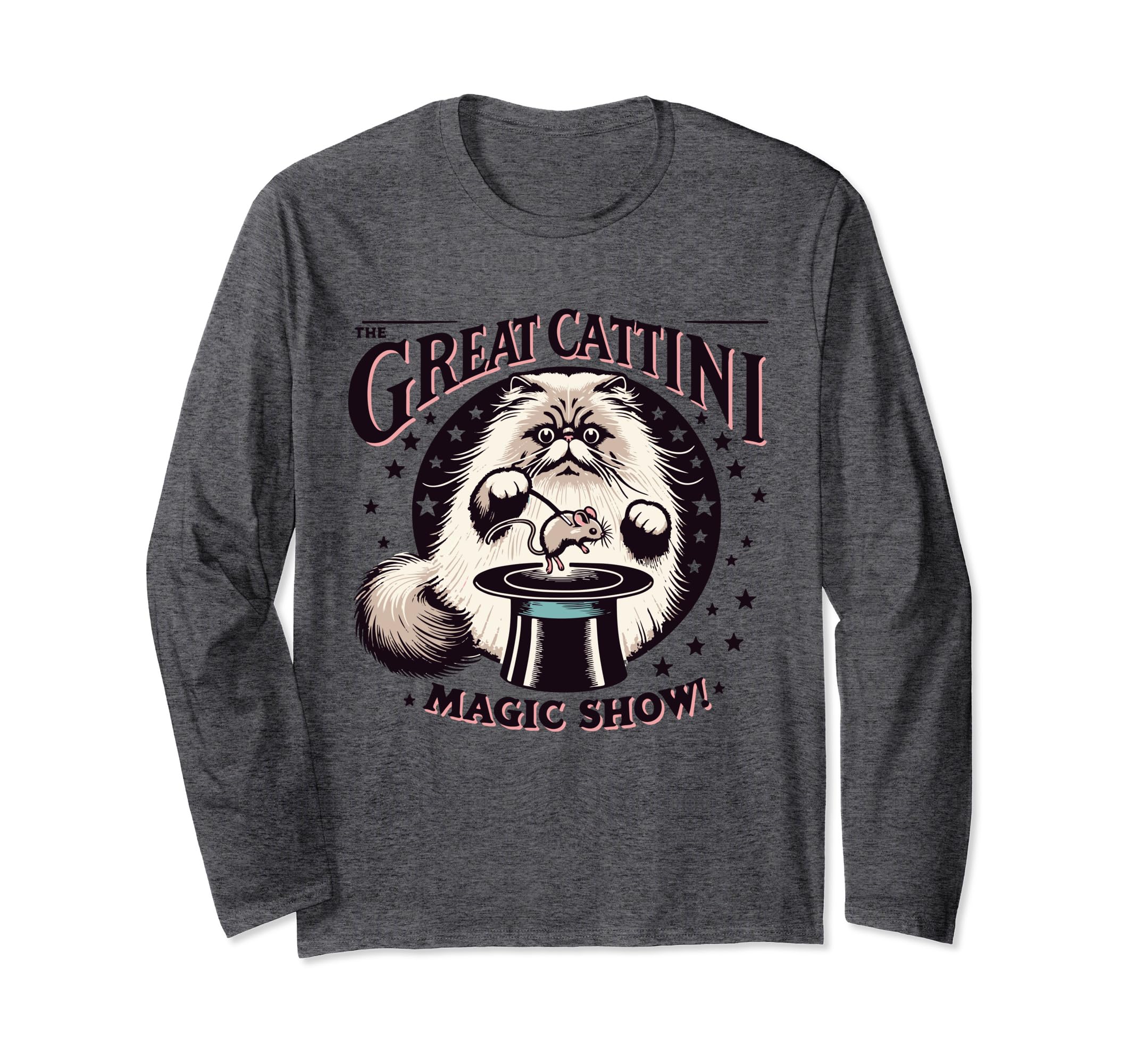 The Great Cattini Magic Show Long Sleeve T-Shirt