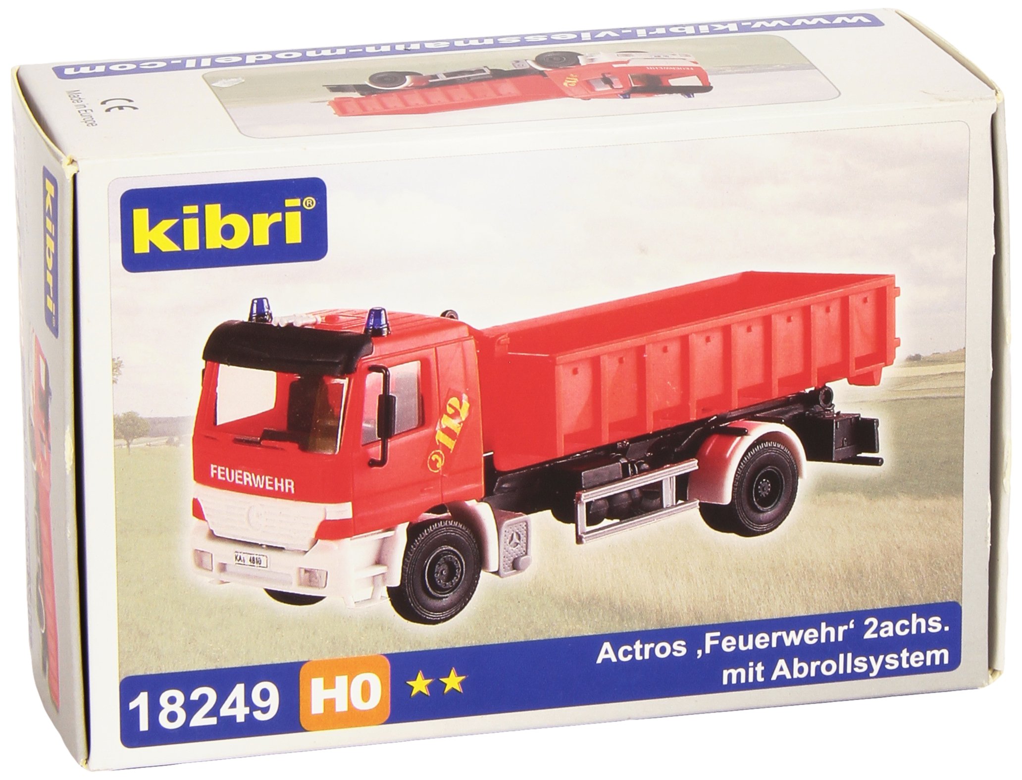 Kibri 1/87-ho : Kit MB Actros - Camion Benne Pompiers - Tel 112 Kibri 1/87-ho : Kit MB Actros - Camion Benne Pompiers - Tel 112