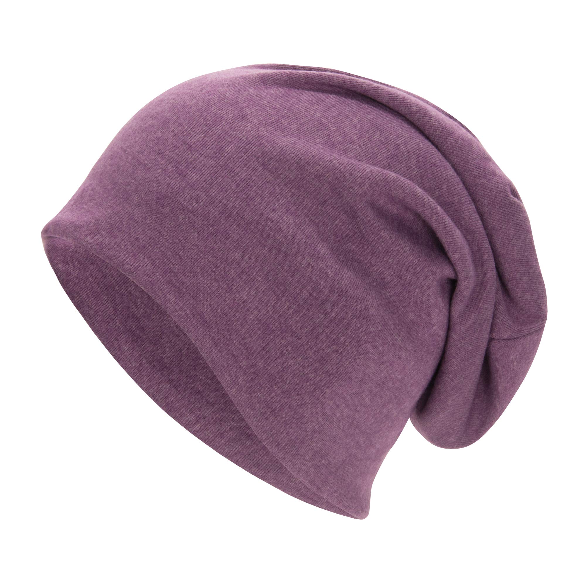 ZandoSlouchy Dwarf Beanie Hats for Women Men - Breathable Cozy Cotton Sleep Cap Thin Chemo Headwear for Hip-Pop Halloween