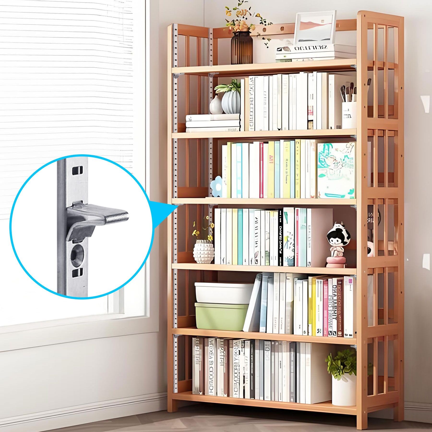 Paquete de 20 rieles de metal para estante Pilaster con clips de soporte ajustables y tornillos de montaje para gabinete, almacenamiento de estantes, 17 pulgadas