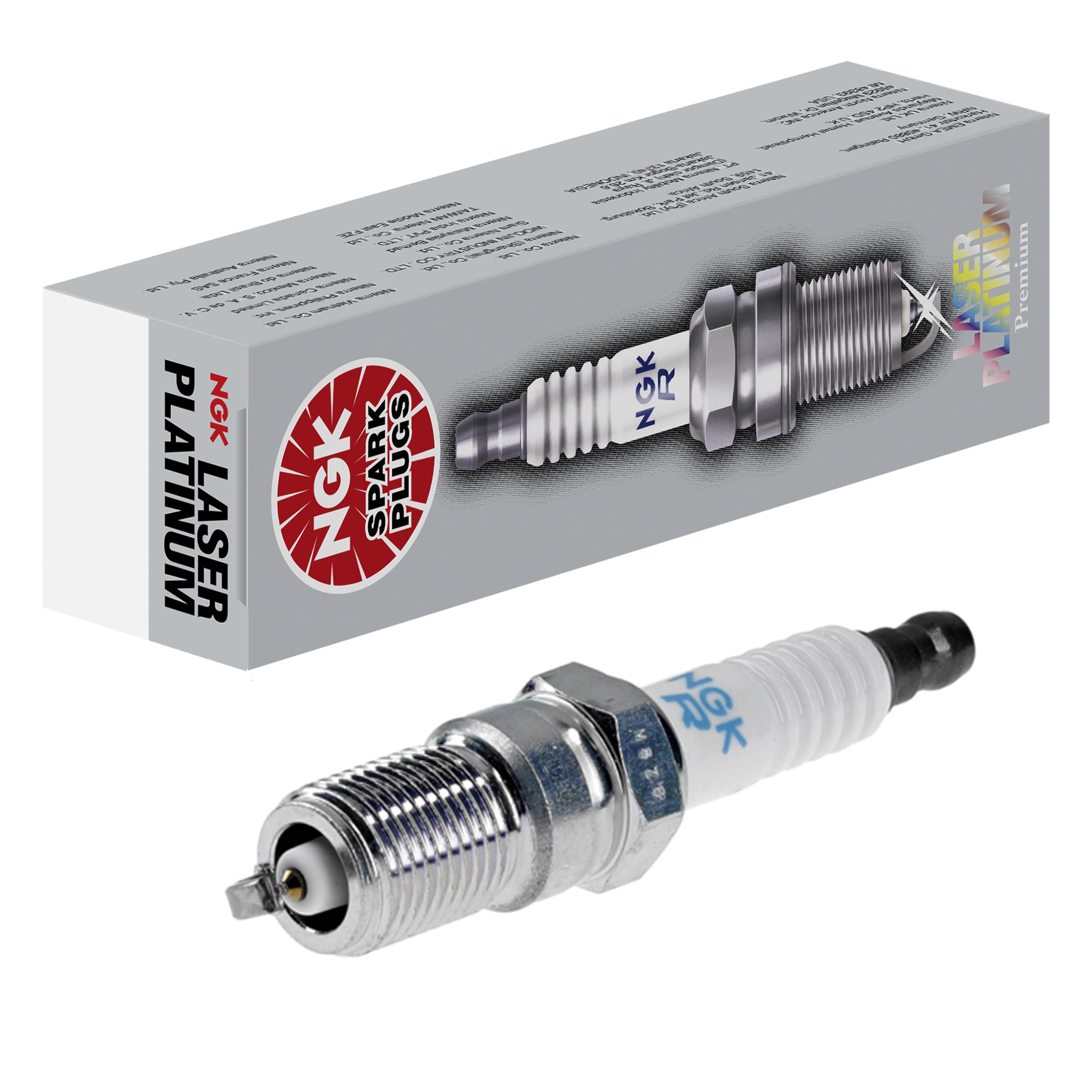 NGK Bougie d'allumage 7569 Électrode centrale en platine 1-électrode de masse Antiparasitage 5kOhm avec siège à joint conique Ra
