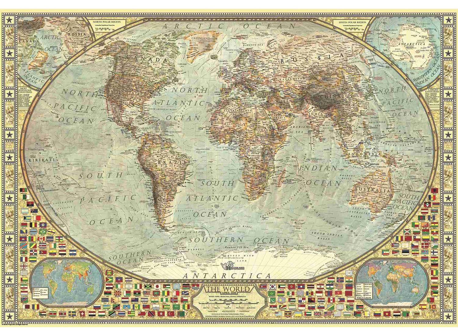 Amazon.com: Anatolian Puzzle - World Map, 2000 Piece Jigsaw Puzzle