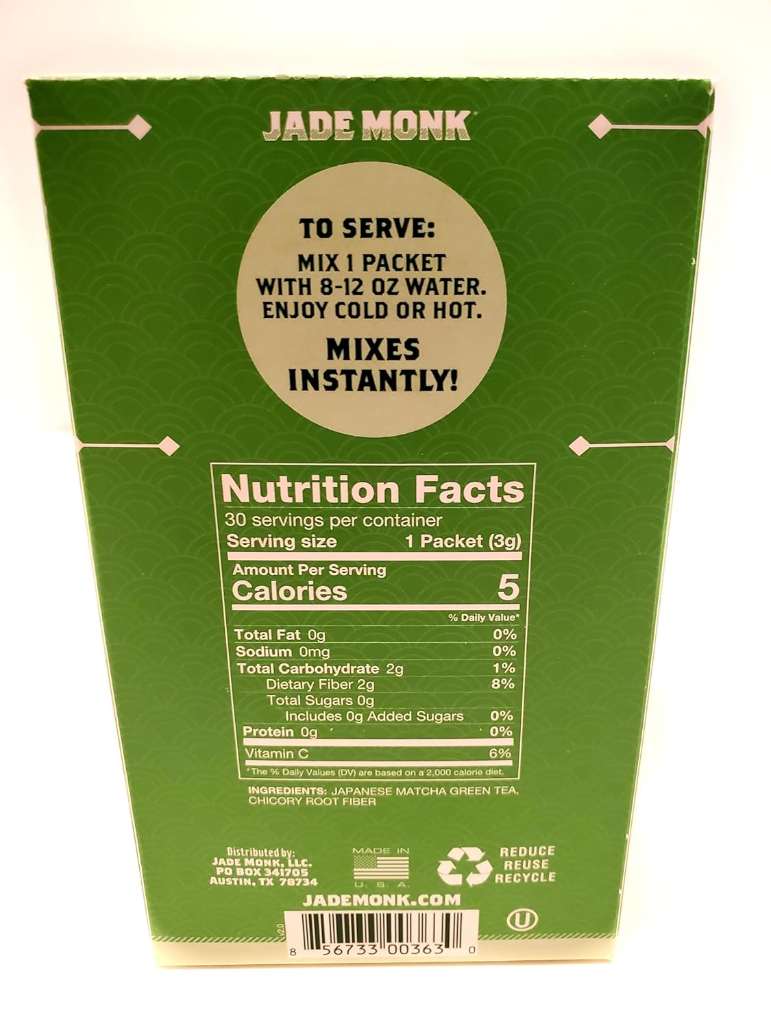 Matcha Green Tea Powder Packets – Simply Matcha 30 Pack, All Natural